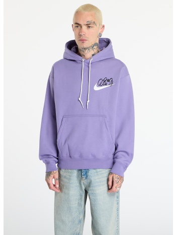 φούτερ nike solo swoosh men`s fleece hoodie dusty amethyst σε προσφορά