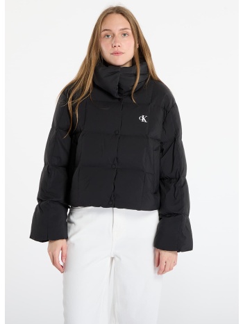 μπουφάν calvin klein jeans short down puffer jacket black xs σε προσφορά