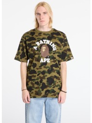 μπλουζάκι a bathing ape 1st camo college tee unisex green xxl