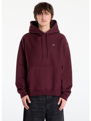 φούτερ nike solo swoosh men`s pullover hoodie burgundy σε προσφορά
