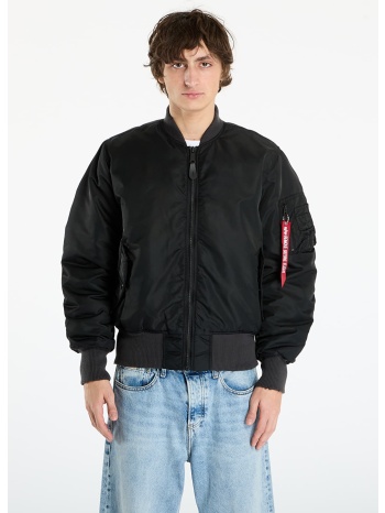 μπουφάν alpha industries ma-1 distressed black xxl σε προσφορά