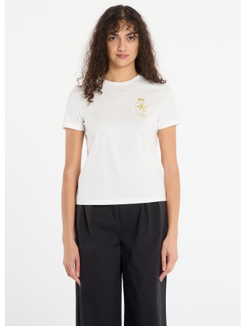 μπλουζάκι tommy hilfiger gold crest reg ss tee white m σε προσφορά