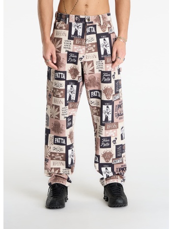 παντελόνια patta collage canvas pants multi 38 σε προσφορά