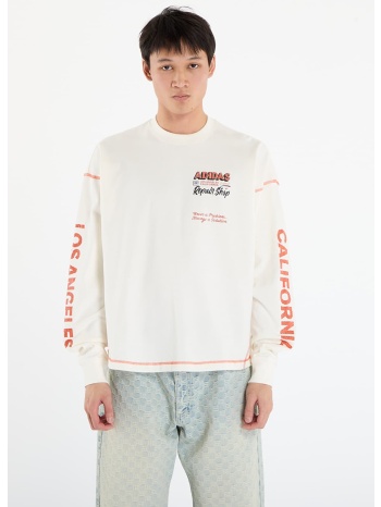 μπλουζάκι adidas wilshire ls t-shirt unisex off white l σε προσφορά