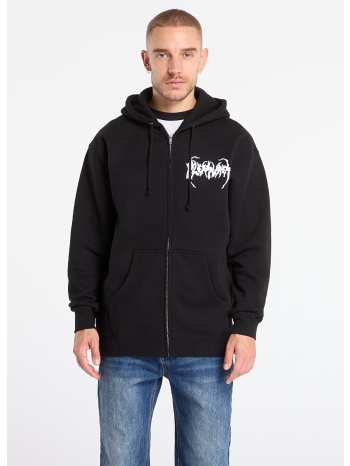 φούτερ pleasures pond zip hoodie black xl