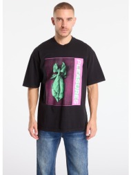 μπλουζάκι pleasures leaf t-shirt black xxl