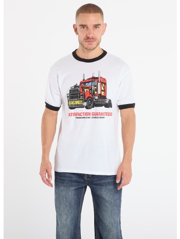 μπλουζάκι pleasures big load ringer t-shirt white l σε προσφορά