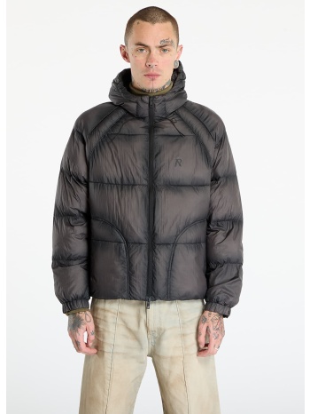 μπουφάν represent translucent hooded puffer washed black xxl σε προσφορά