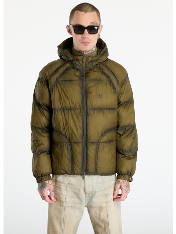 μπουφάν represent translucent hooded puffer dark olive xxl σε προσφορά