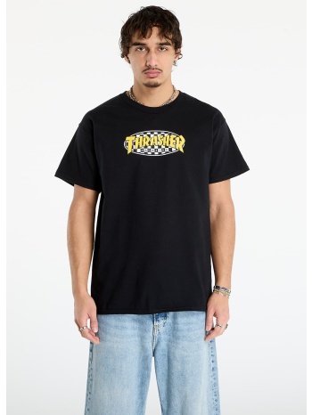 μπλουζάκι thrasher checkered oval t-shirt black s σε προσφορά