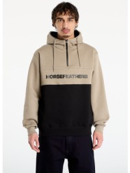 φούτερ horsefeathers fulton sweatshirt taupe/ black l
