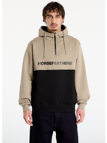 φούτερ horsefeathers fulton sweatshirt taupe/ black l