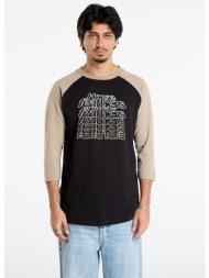 μπλουζάκι horsefeathers rollin raglan t-shirt black/ taupe m