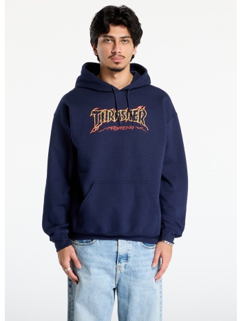 φούτερ thrasher cracked by exteenager hoodie navy l σε προσφορά