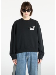 φούτερ mm6 rtw show sweatshirt washed black l