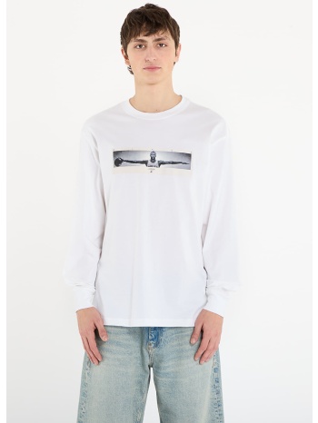 t-shirt jordan men`s long-sleeve crew-neck t-shirt white/ σε προσφορά