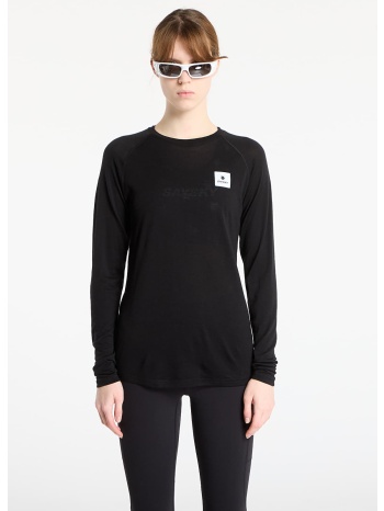 t-shirt saysky w merino 165 base layer long sleeve black l σε προσφορά