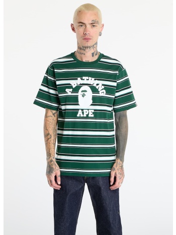 t-shirt a bathing ape college stripe tee green m σε προσφορά