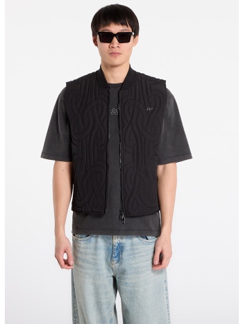 γιλέκο filling pieces quilted vest black l σε προσφορά