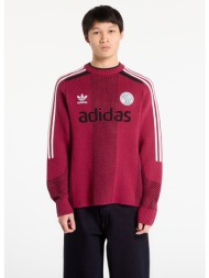 πουλόβερ adidas adicolor blokecore longsleeves light weight pullover unisex legacy burgundy l
