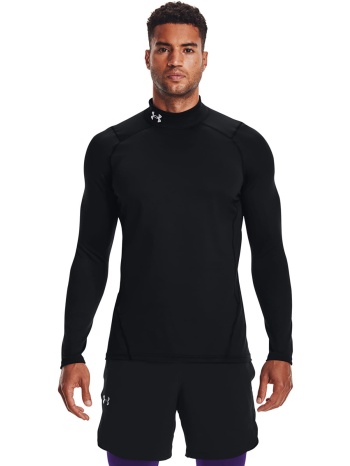 t-shirt under armour cg armour fitted mock black/ white l σε προσφορά