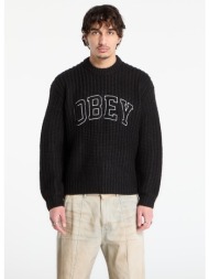 πουλόβερ obey collegiate sweater black multi xl