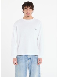 t-shirt jordan flight mountainside men`s long-sleeve waffle shirt white/ black m