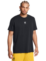 t-shirt under armour curry hvyweight logo tee black s