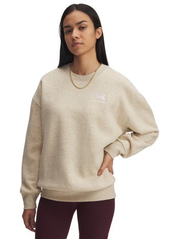 φούτερ under armour icon fleece os crew brown xs σε προσφορά