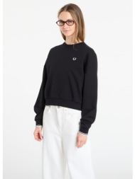 φούτερ fred perry tipped sweatshirt black 34