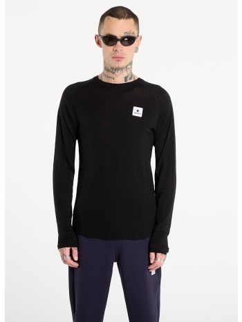 t-shirt saysky merino 165 base layer long sleeve black s σε προσφορά