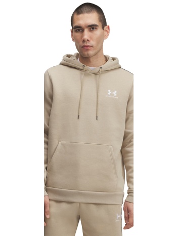 φούτερ under armour icon fleece hoodie taping brown xl σε προσφορά