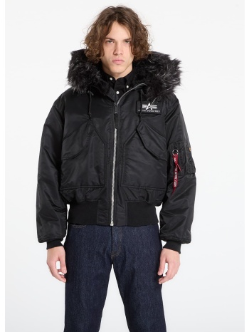 μπουφάν alpha industries 45p hooded custom black s σε προσφορά