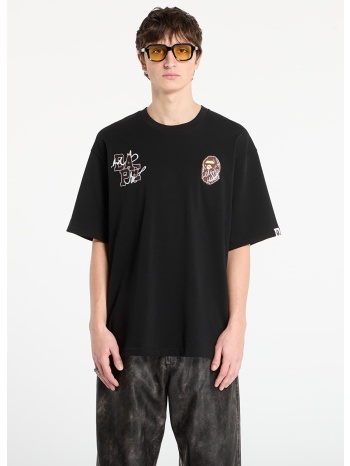 t-shirt bape® x footshop - scribble logo tee black s σε προσφορά