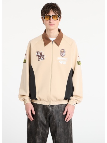 μπουφάν bape® x footshop - track jacket unisex beige l σε προσφορά