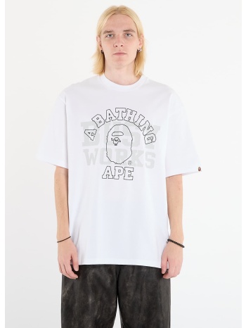 t-shirt a bathing ape college relaxed fit tee 1 white m σε προσφορά