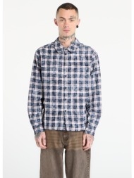 πουκάμισο dime plaid flannel shirt unisex bleached navy m