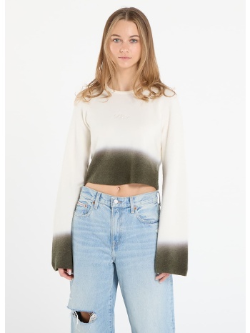 πουλόβερ dime cropped mohair knit gradient cream s σε προσφορά