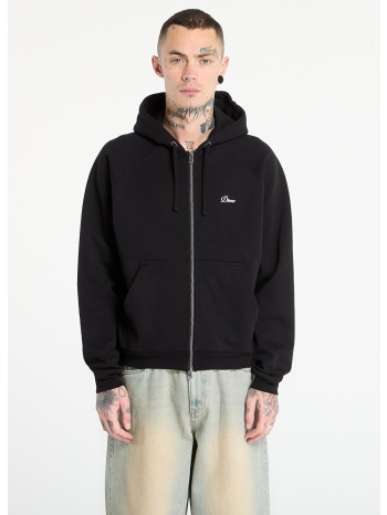 φούτερ dime cursive small logo zip hoodie unisex black m σε προσφορά