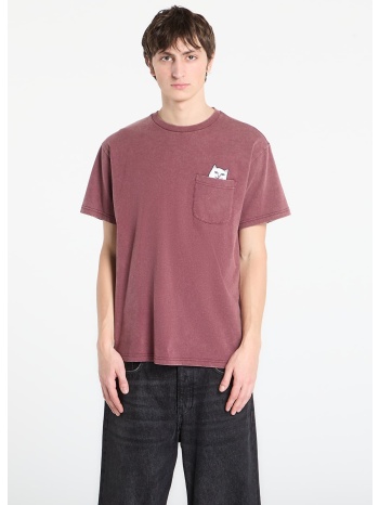 t-shirt ripndip lord nermal pocket tee burgundy vintage σε προσφορά