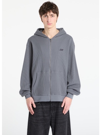 φούτερ ripndip castanza waffle knit zip up hoodie charcoal m σε προσφορά