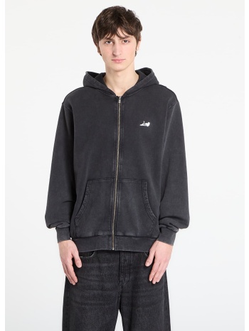φούτερ ripndip castanza zip up hoodie black vintage wash s σε προσφορά