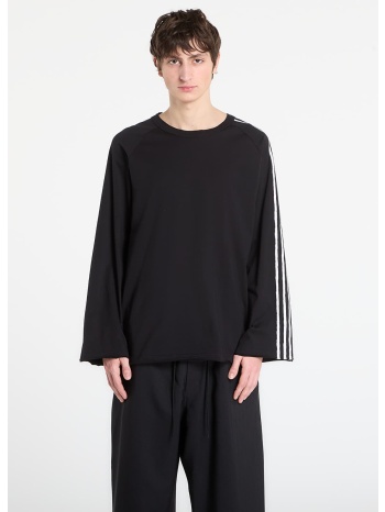 t-shirt y-3 raw edge 3 stripes short sleeve t-shirt black s σε προσφορά