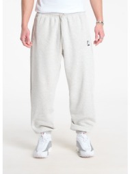 φόρμα jordan brooklyn fleece men`s pants grey heather/ pale grey/ white xs