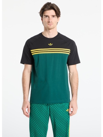 t-shirt adidas chest stripes t-shirt collegiate green l σε προσφορά