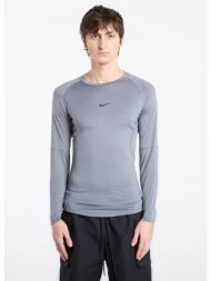 t-shirt nike pro men`s dri-fit tight long-sleeve fitness top smoke grey/ black m