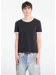 t-shirt a.p.c. short-sleeved contrast t-shirt black xl