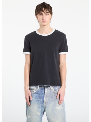 t-shirt a.p.c. short-sleeved contrast t-shirt black xl σε προσφορά