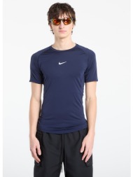 nike pro men`s dri-fit tight short-sleeve fitness top obsidian/ white xl