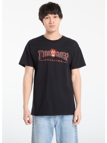 t-shirt thrasher x spitfire big head outline t-shirt black m σε προσφορά